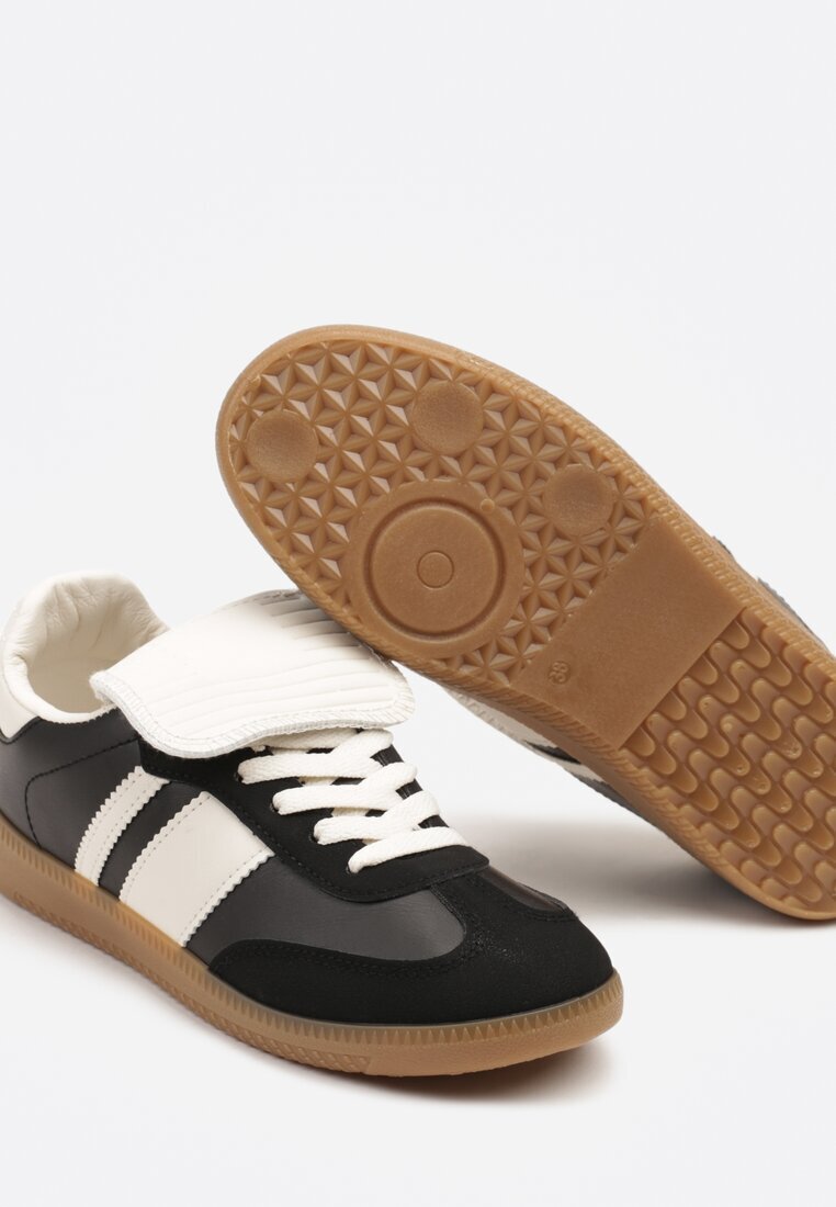  Sneakersi Tenisi Negri Decorați cu pliu Myrloria