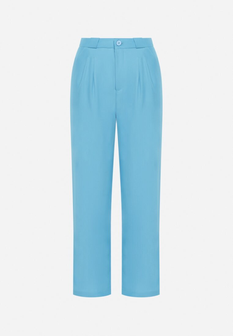 sophyline Pantaloni Albastri De Costum Cu Fermoar Allegretta