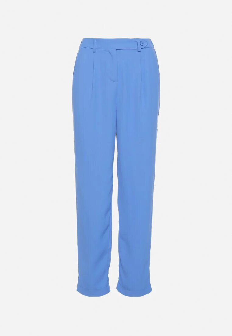 sophyline Pantaloni Albaștri Eleganți cu talie înaltă cu picioare drepte și elastic în talie Althema