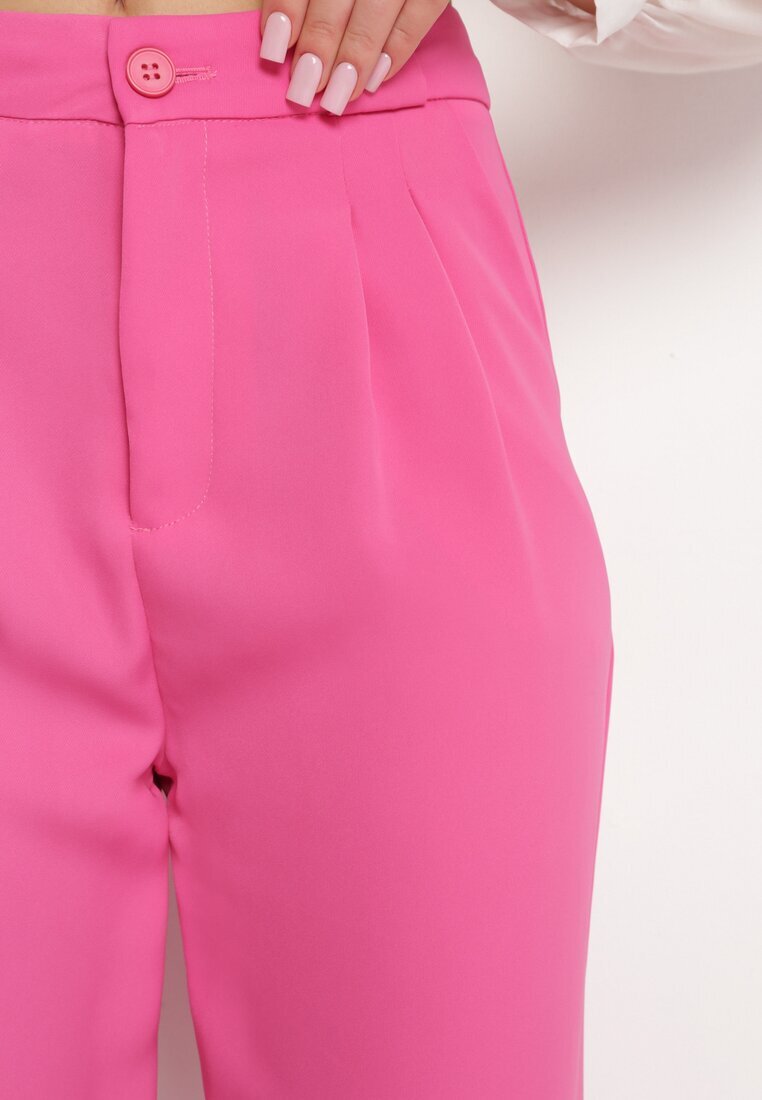 sophyline Pantaloni Fuchsia de costum cu fermoar Allegretta