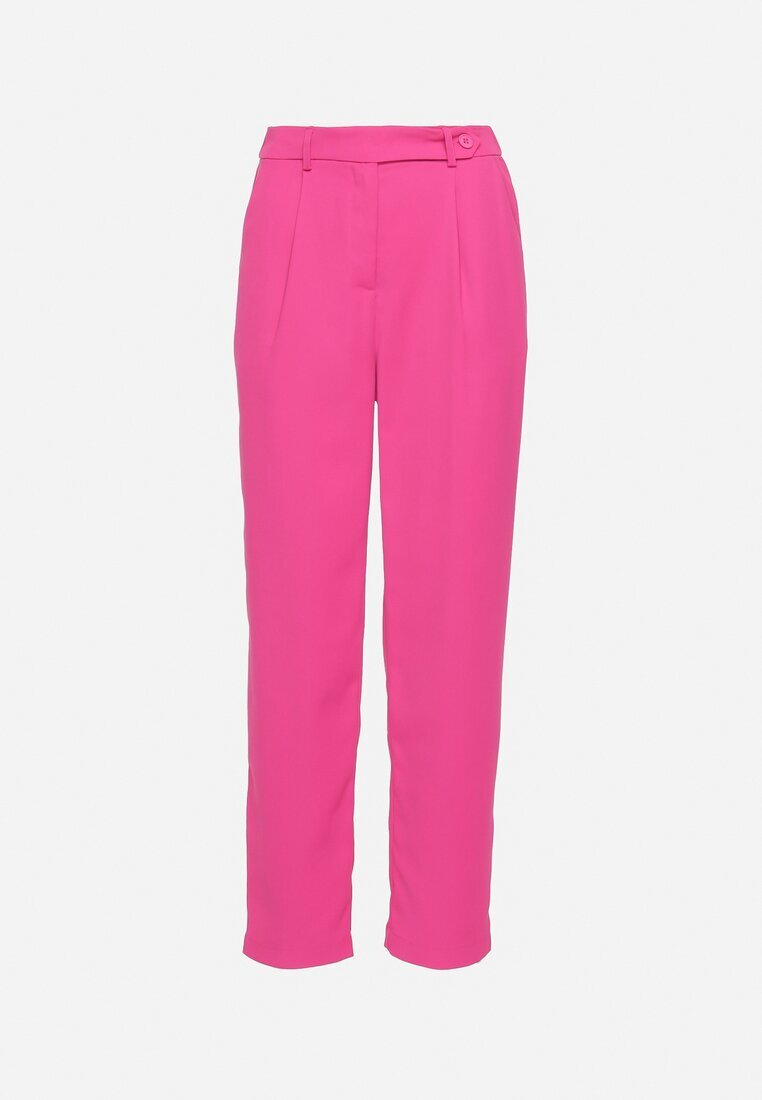 sophyline paris Pantaloni Fucsia Regular cu Talie Înaltă și Croială Dreaptă Arcadiasa