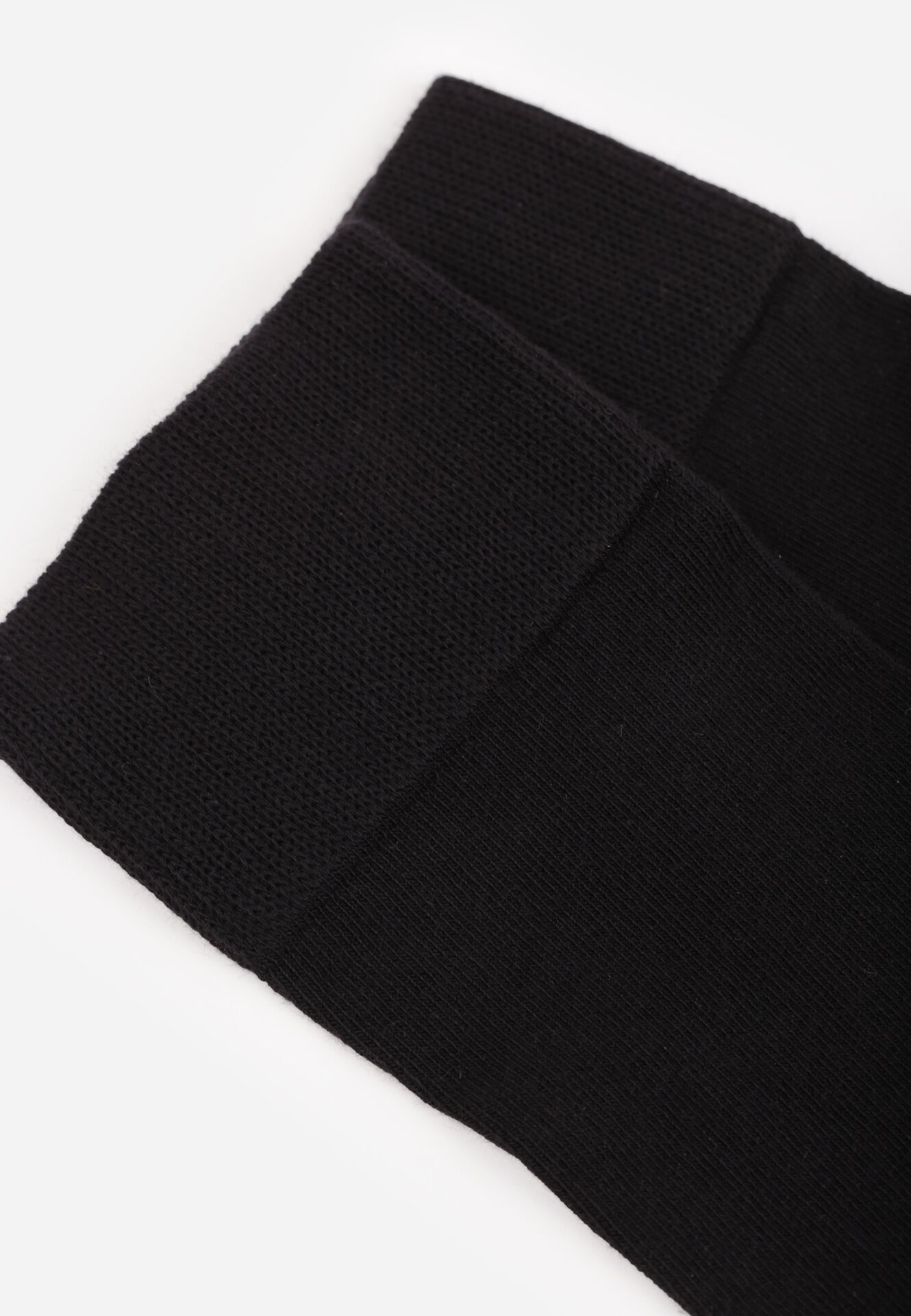  Șosete până la genunchi simple cu bumbac Nivette Negre