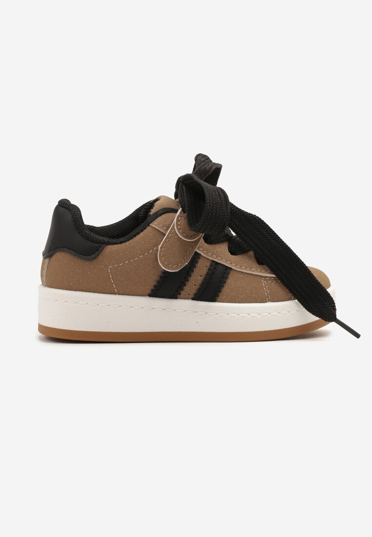 sport Pantofi Adidași Bej închis cu Benzi Decorative Annivias