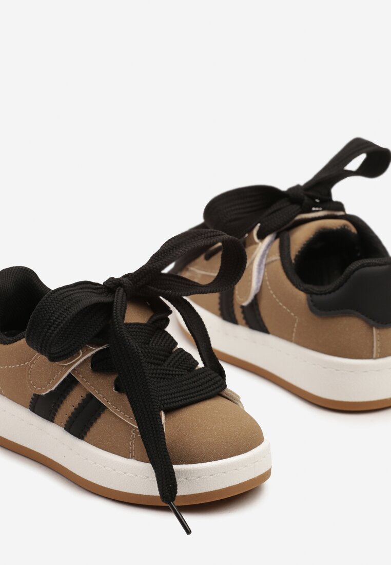sport Pantofi Adidași Bej închis cu Benzi Decorative Annivias