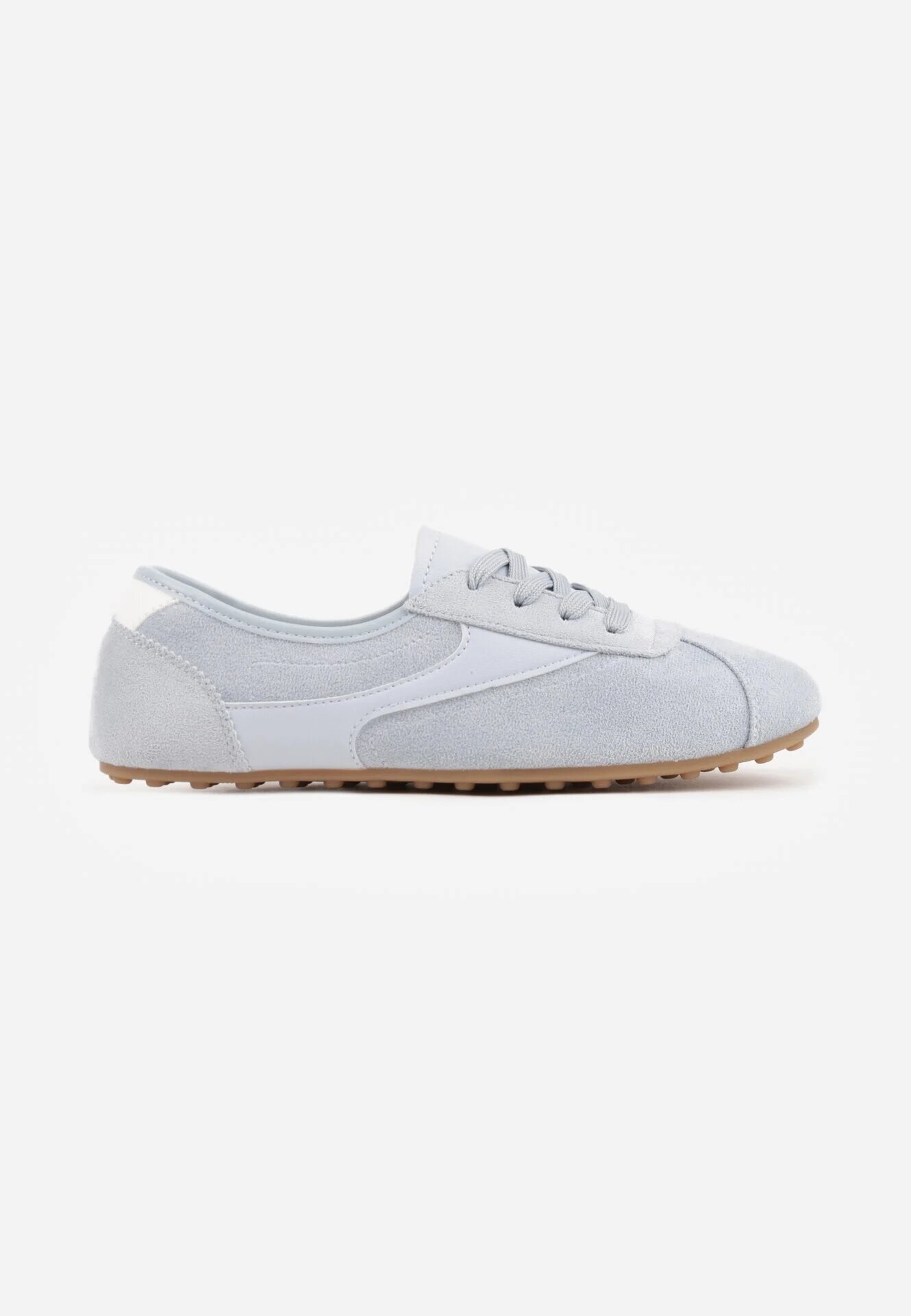 sport Sneakersi Albastre din imitație de piele întoarsă în stilul tenisilor de cult Aelliana