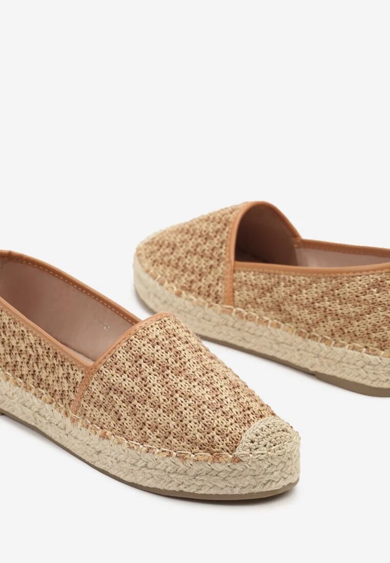 super mode Espadrile bej închis cu împletitură decorativă Nimilithae