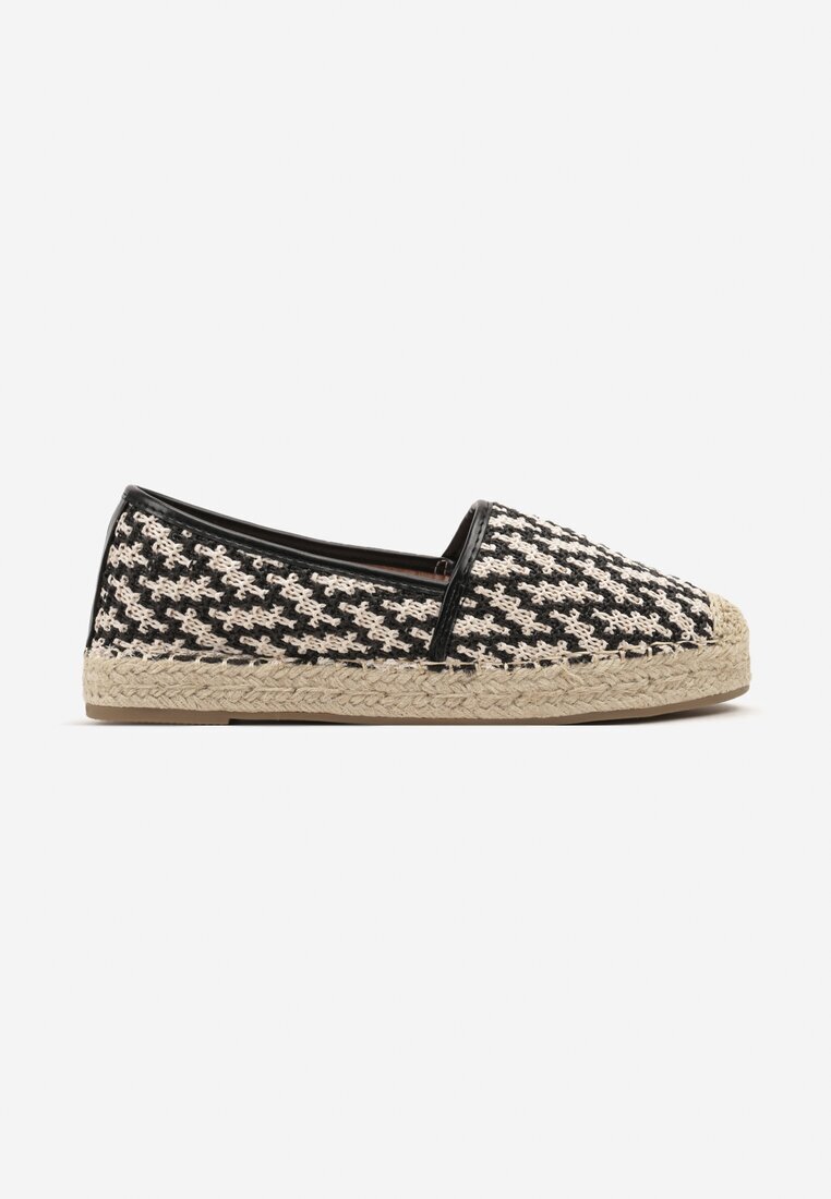 super mode Espadrile Negre cu împletitură decorativă Nimilithae