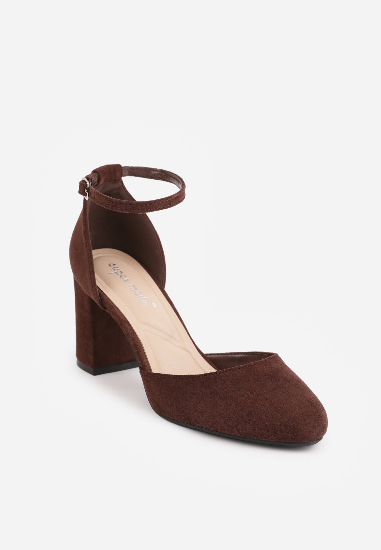 super mode Pantofi cu toc Maro