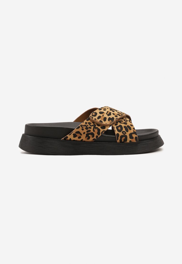 super mode Papuci leopard sport cu scai Mevallia