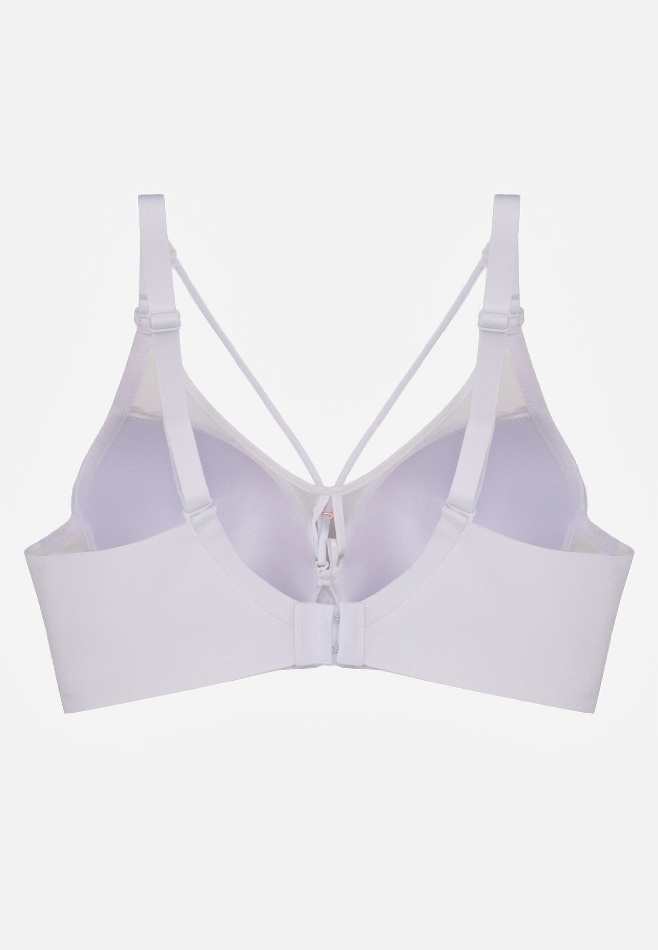  Sutien Alb Tip Full Cup cu Dantelă și Bretele Reglabile Nestakate