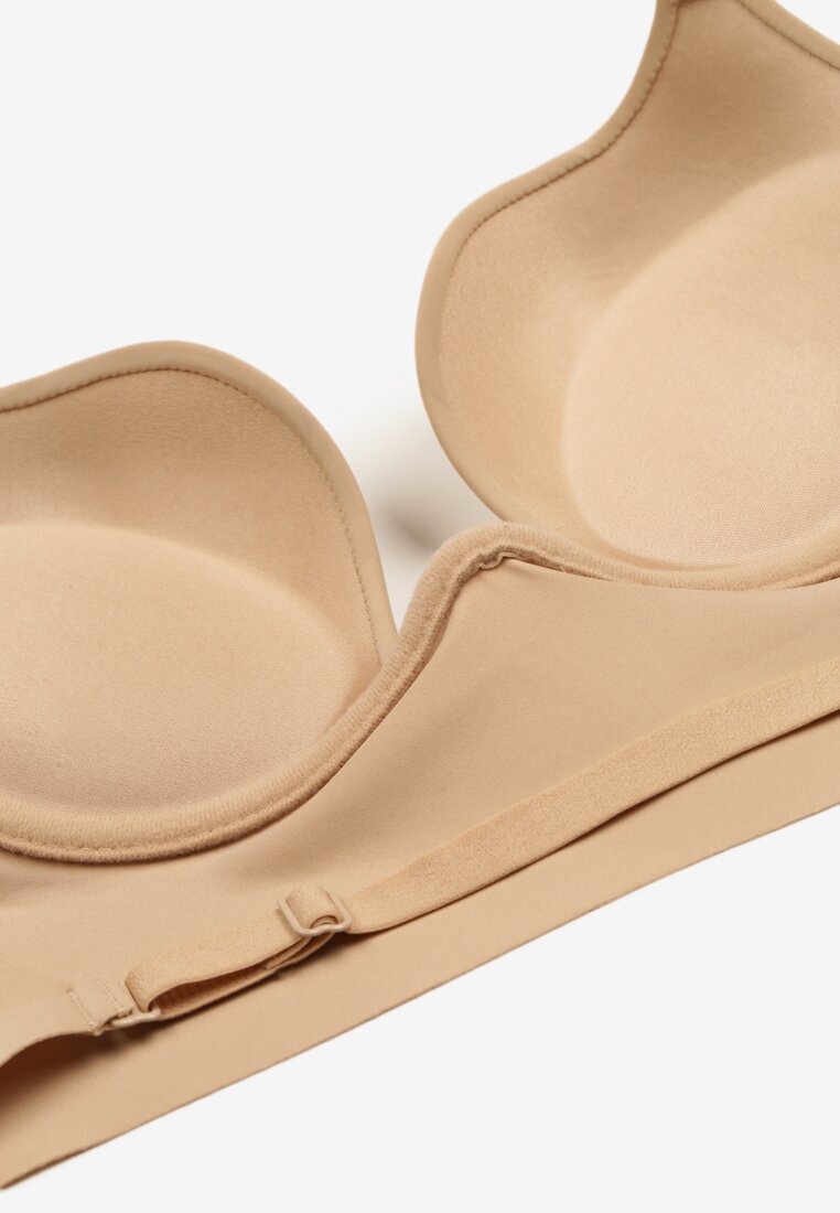  Sutien Bej Cupe C Push-up cu bretele reglabile Mivitha
