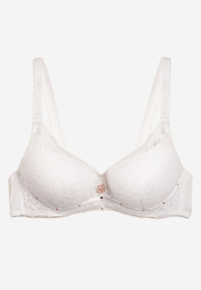  Sutien Bej deschis Dantelat Push Up Vectora