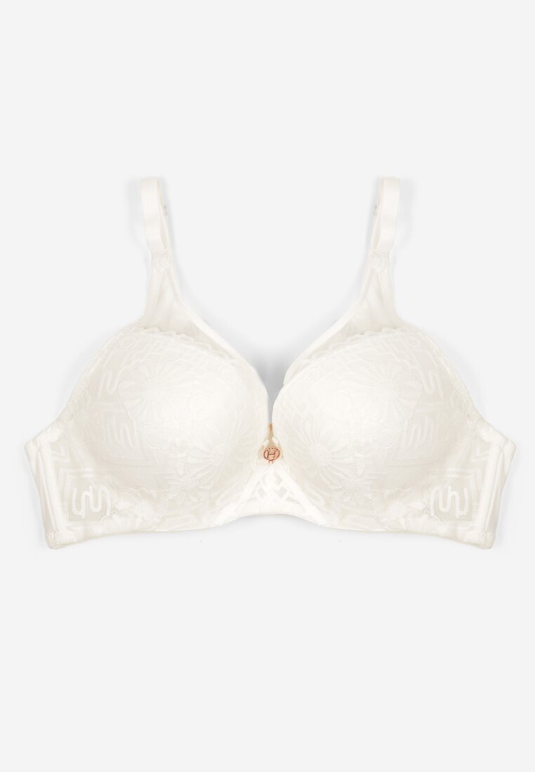  Sutien Bej Tip Full Cup cu Dantelă Ravisella