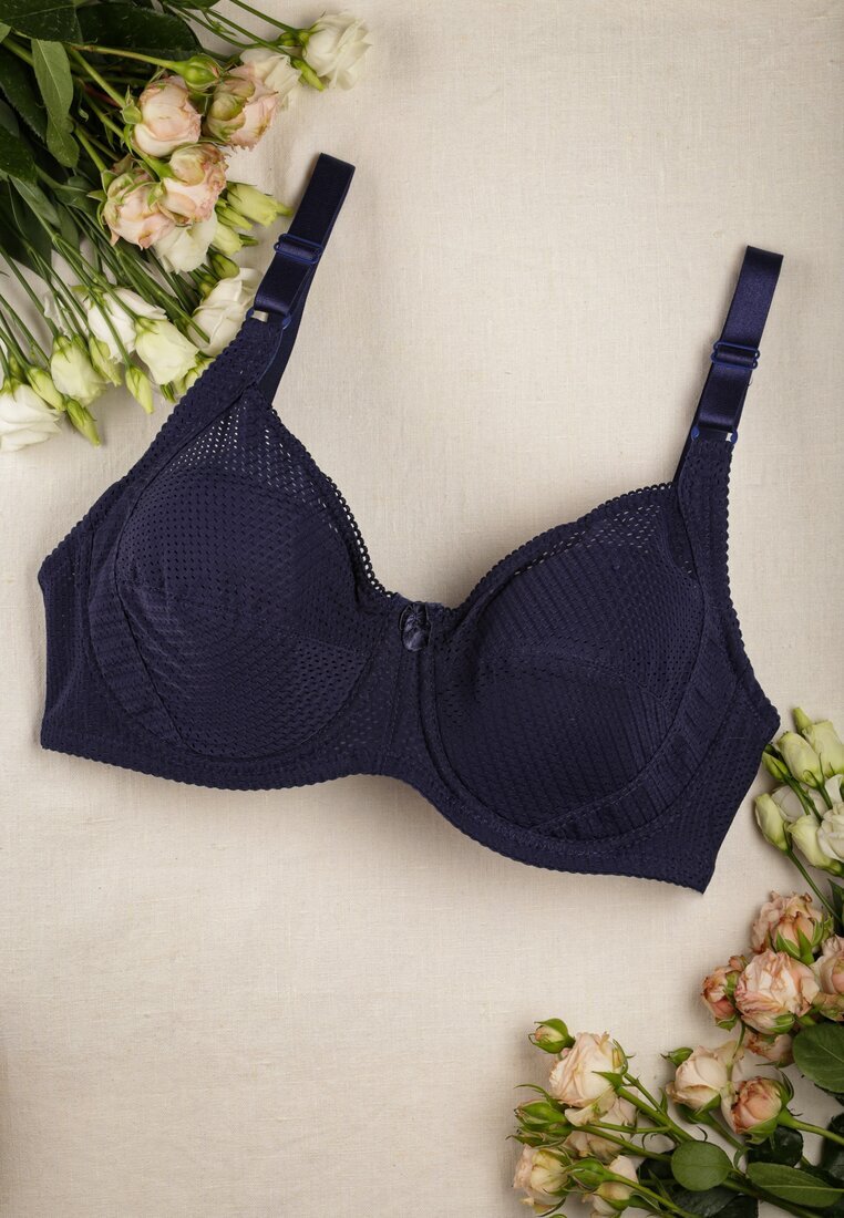  Sutien bleumarin Clasic cu bretele reglabile Jaymes