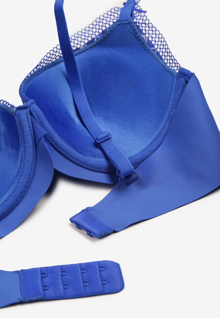  Sutien bleumarin cu plasă decorativă Zorale