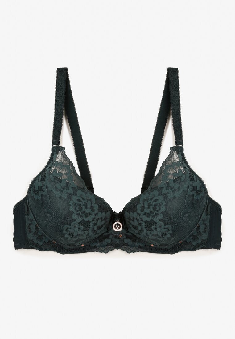  Sutien Dantelat Verde închis Push Up Vectora
