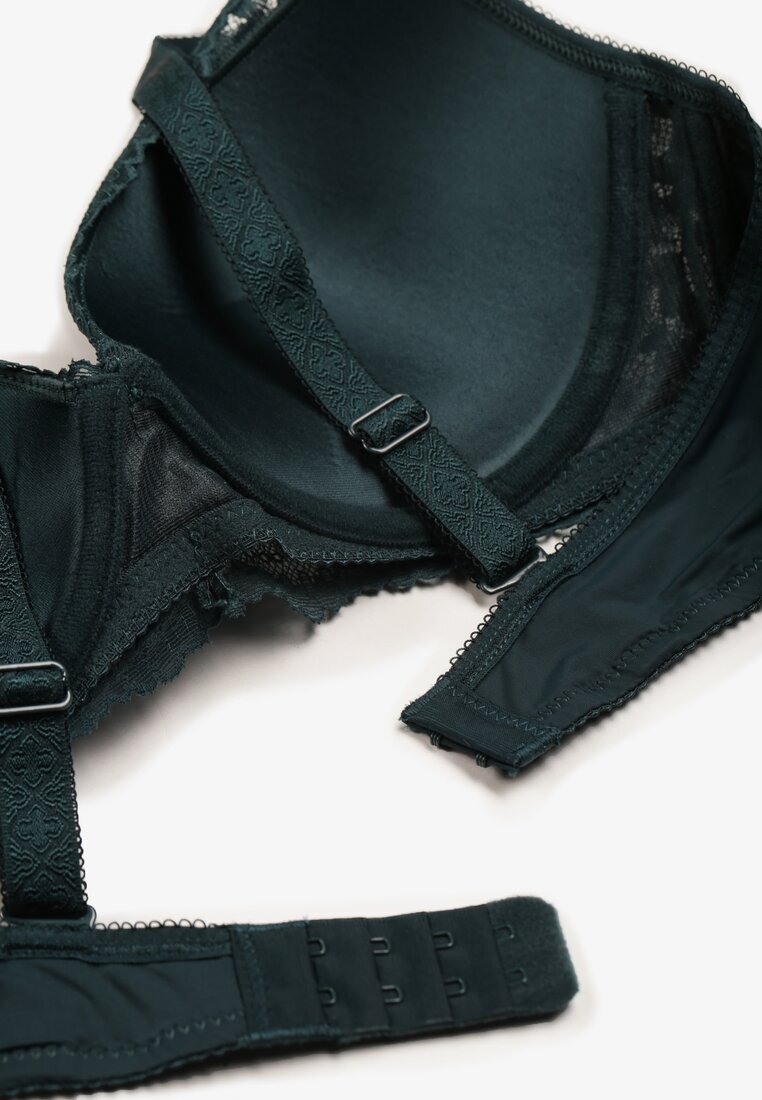  Sutien Dantelat Verde închis Push Up Vectora
