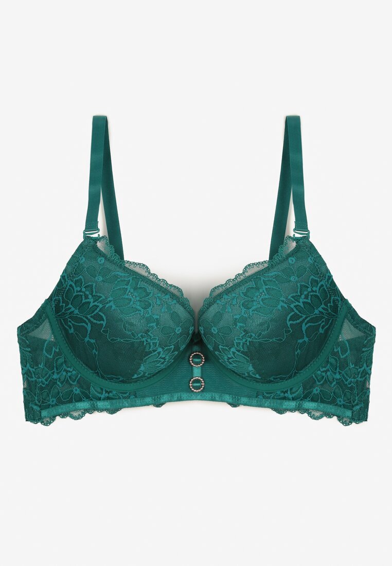  Sutien Dantelat Verde Tip Push Up Temitia