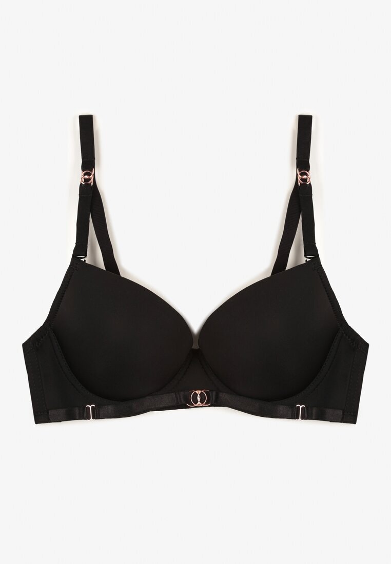  Sutien Negru Clasic cu Elemente Decorative Emarinda