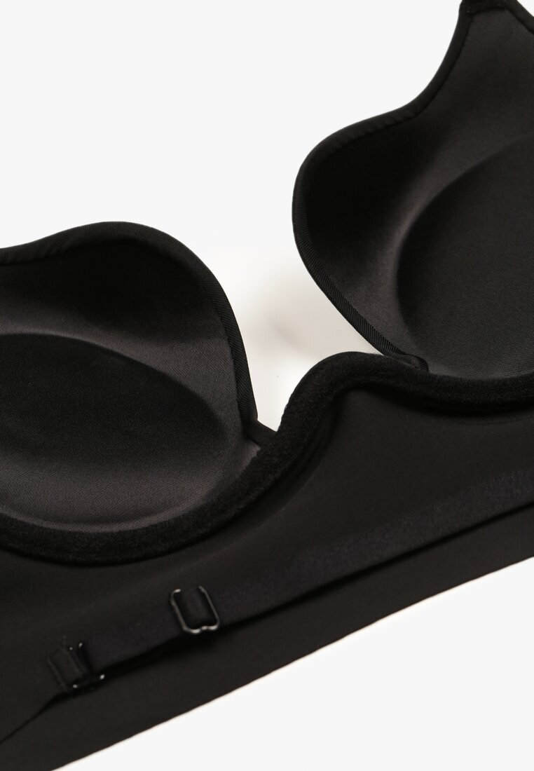  Sutien Negru Cupe C Push Up cu Bretele Reglabile Mivitha