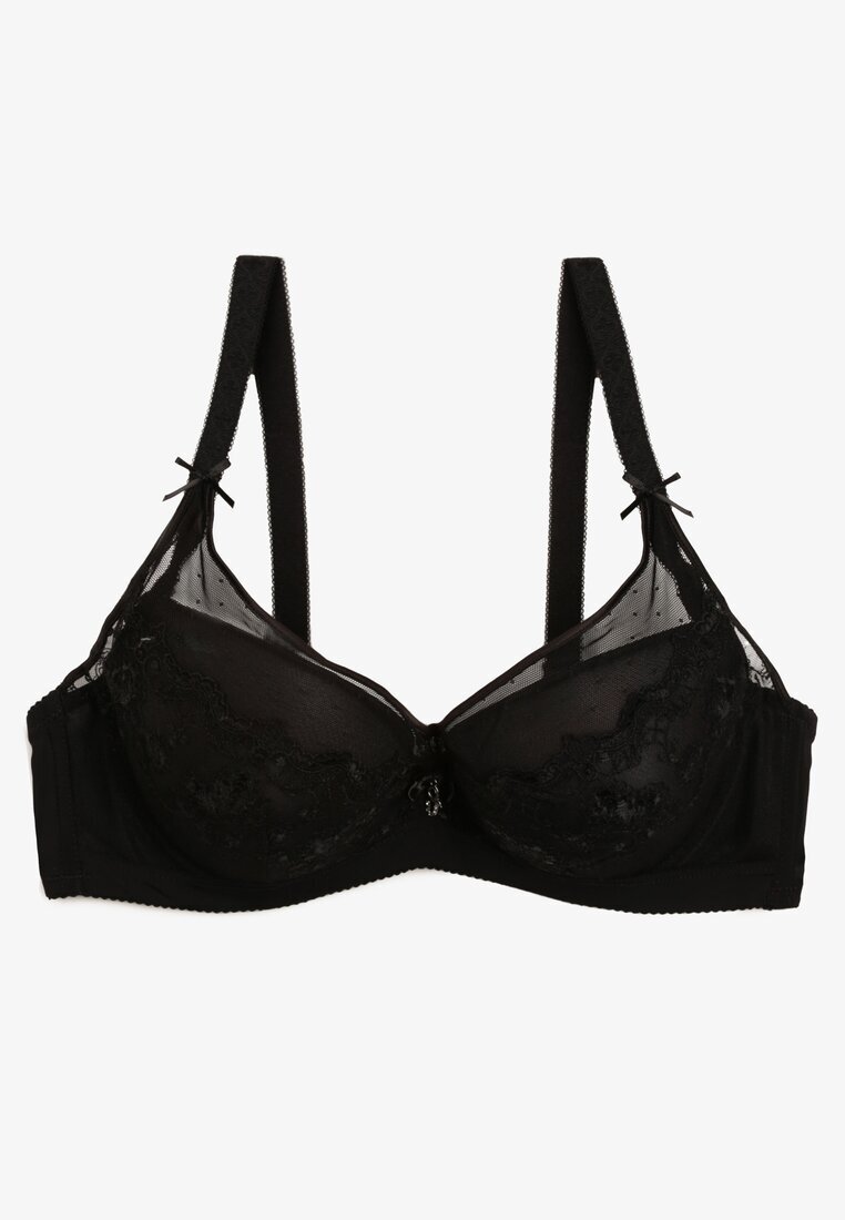  Sutien Negru Din dantelă Push-up Maddea