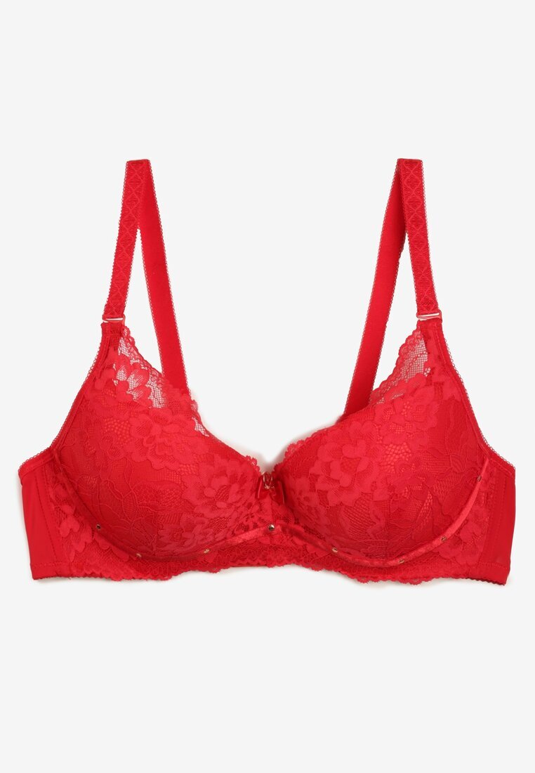  Sutien Roșu Din Dantelă Push-up Vectora