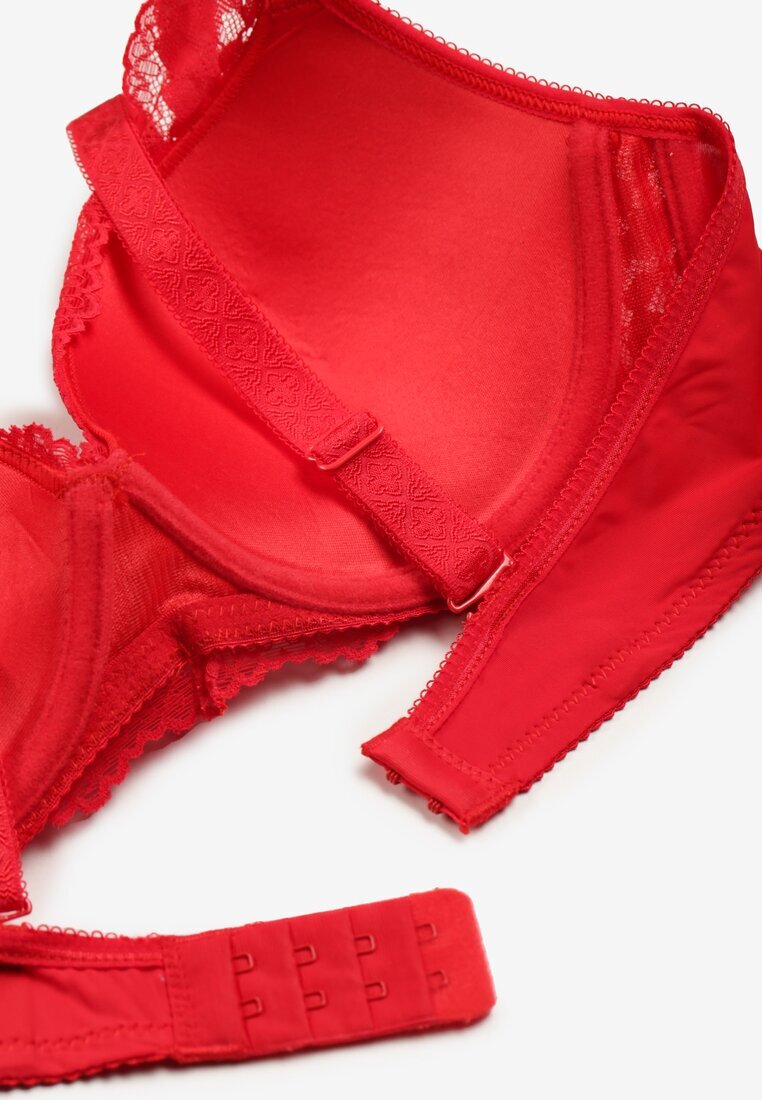  Sutien Roșu Din Dantelă Push-up Vectora
