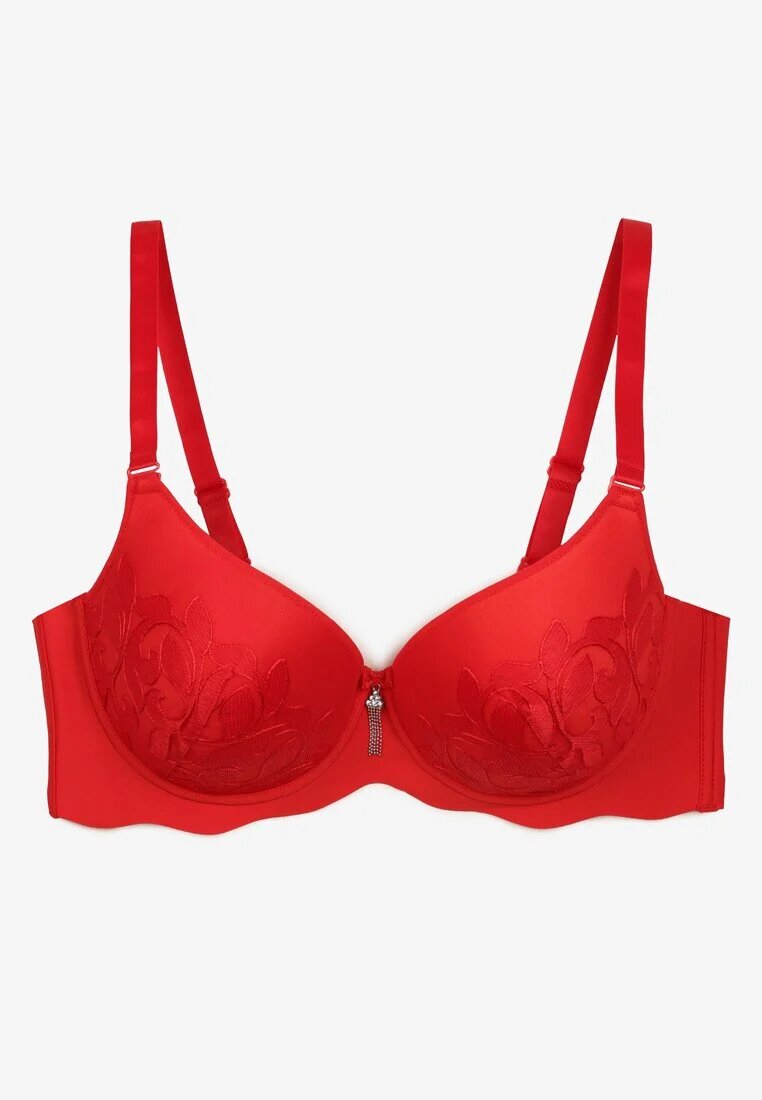  Sutien Roșu Full Cup cu Dantelă Delicată Timaole