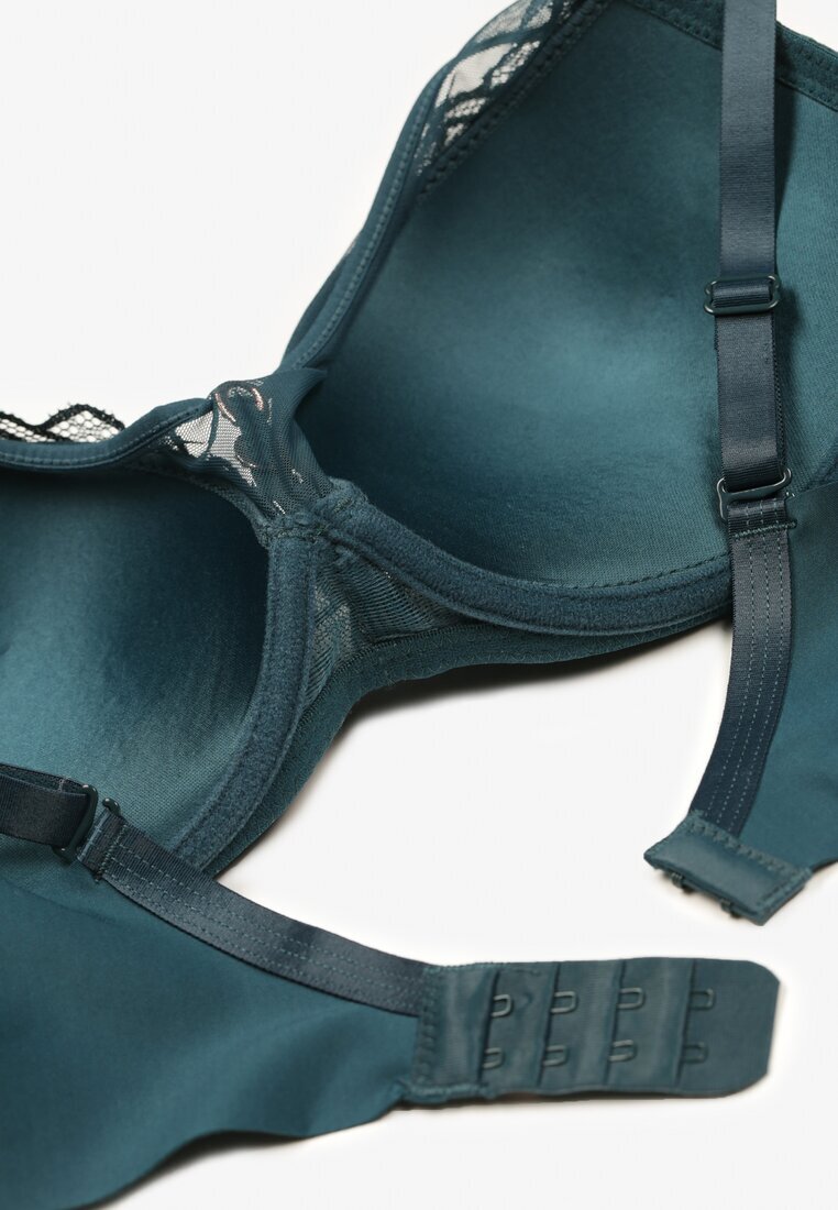  Sutien Verde închis Din dantelă Cu efect Push-Up Donantia