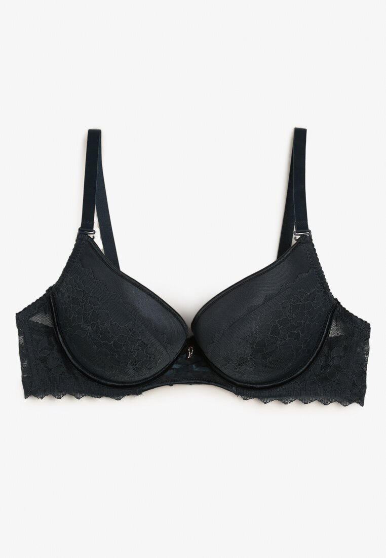  Sutien Verde închis Push-Up cu dantelă Alorive