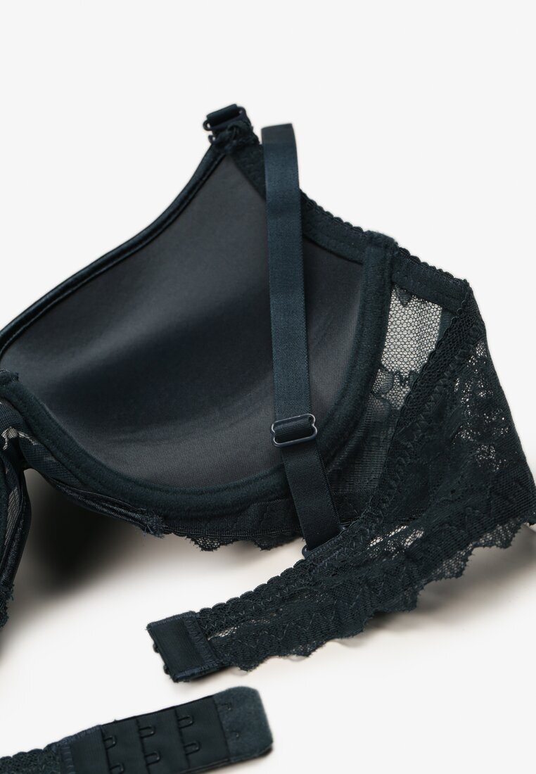  Sutien Verde închis Push-Up cu dantelă Alorive