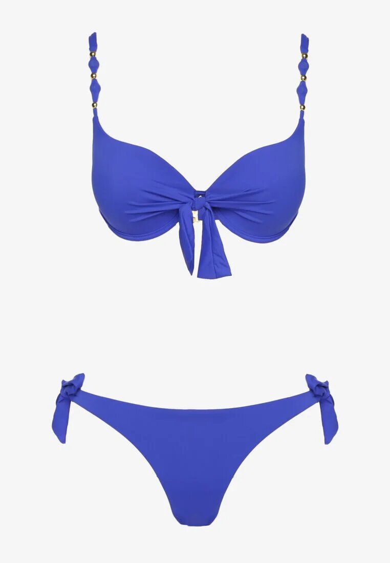 swest Bikini Albastre Sutien și Chiloți Decorate cu legătură Uloselira