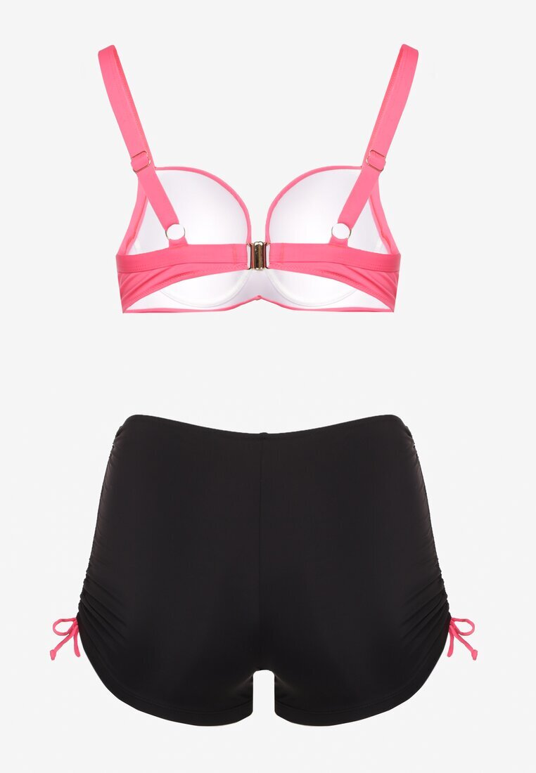 swest Bikini Fucsia-Negru Sutien și Chiloți cu elastic Ulonaniela