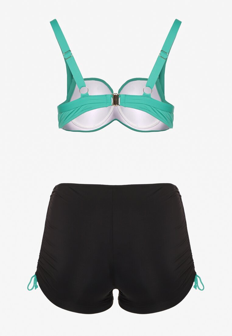 swest Bikini Verde-Negru Sutien și Chiloți cu șnururi Ulonaniela