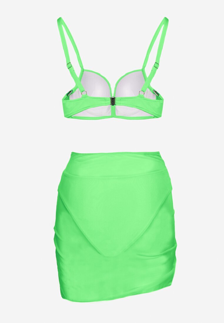 swest Bikini Verde Sutien cu Încrețituri și Chiloți slip cu Suplimentar Paero Ulosora