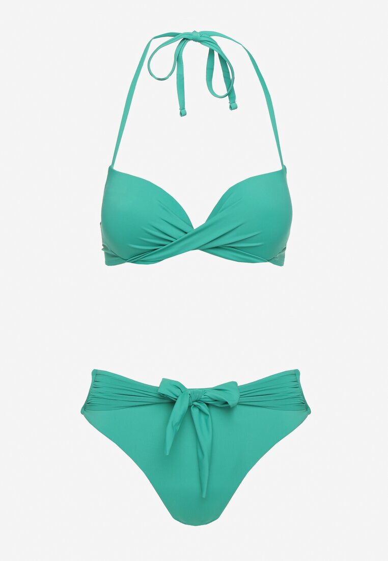 swest Bikini Verde Sutien Legat și Chiloți Clasici Vanissa