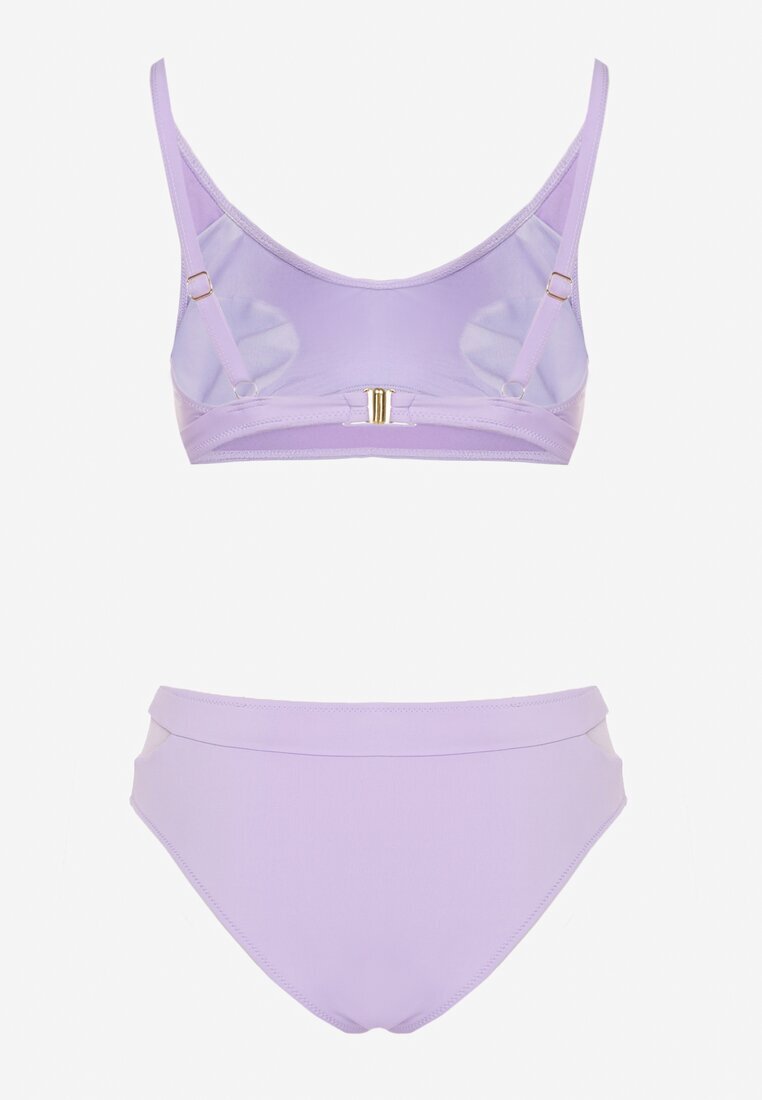 swest Chiloți Bikini și Sutien Violet cu inserție de plasă Natenira