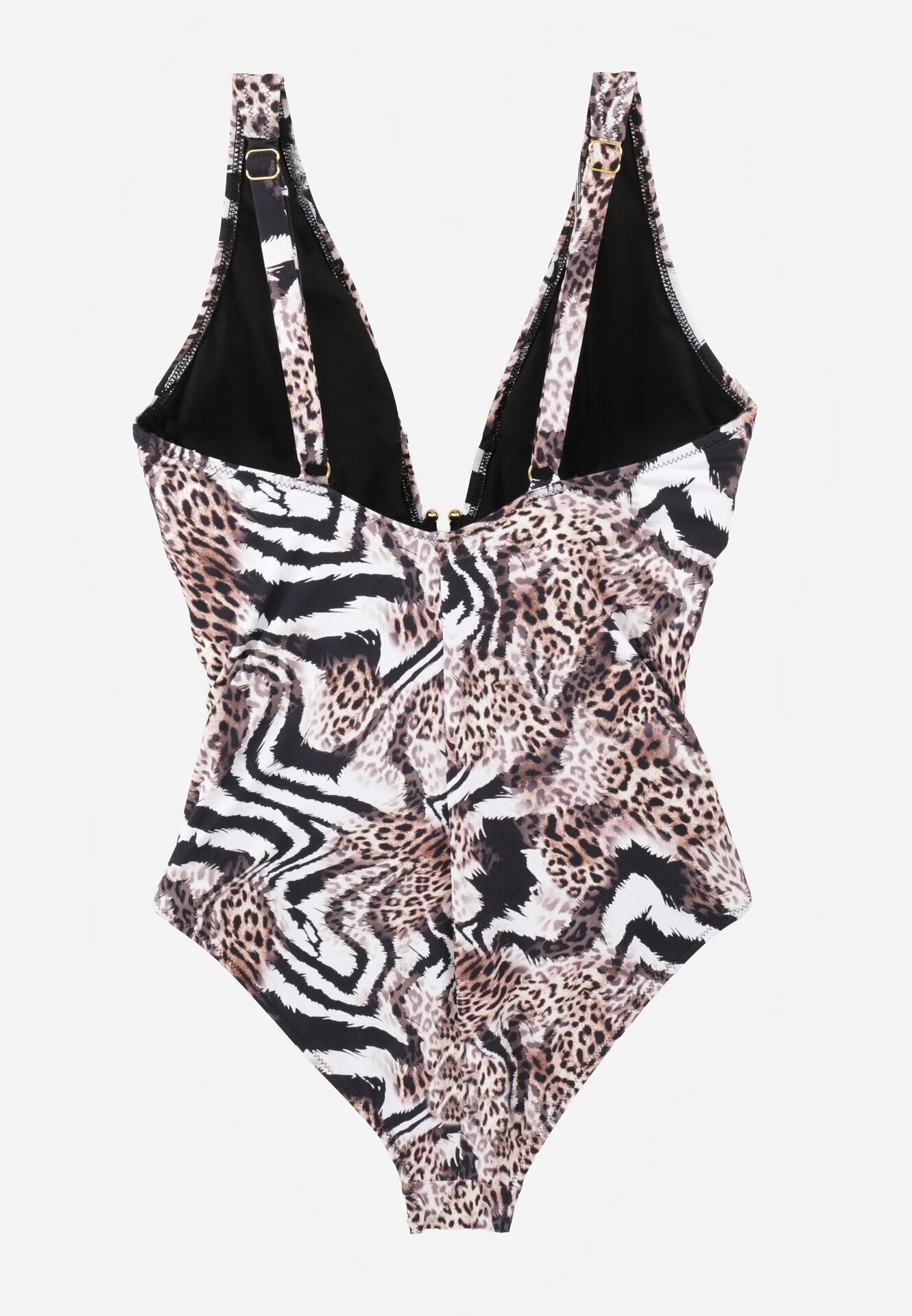 swest Costum de baie Alb cu bej