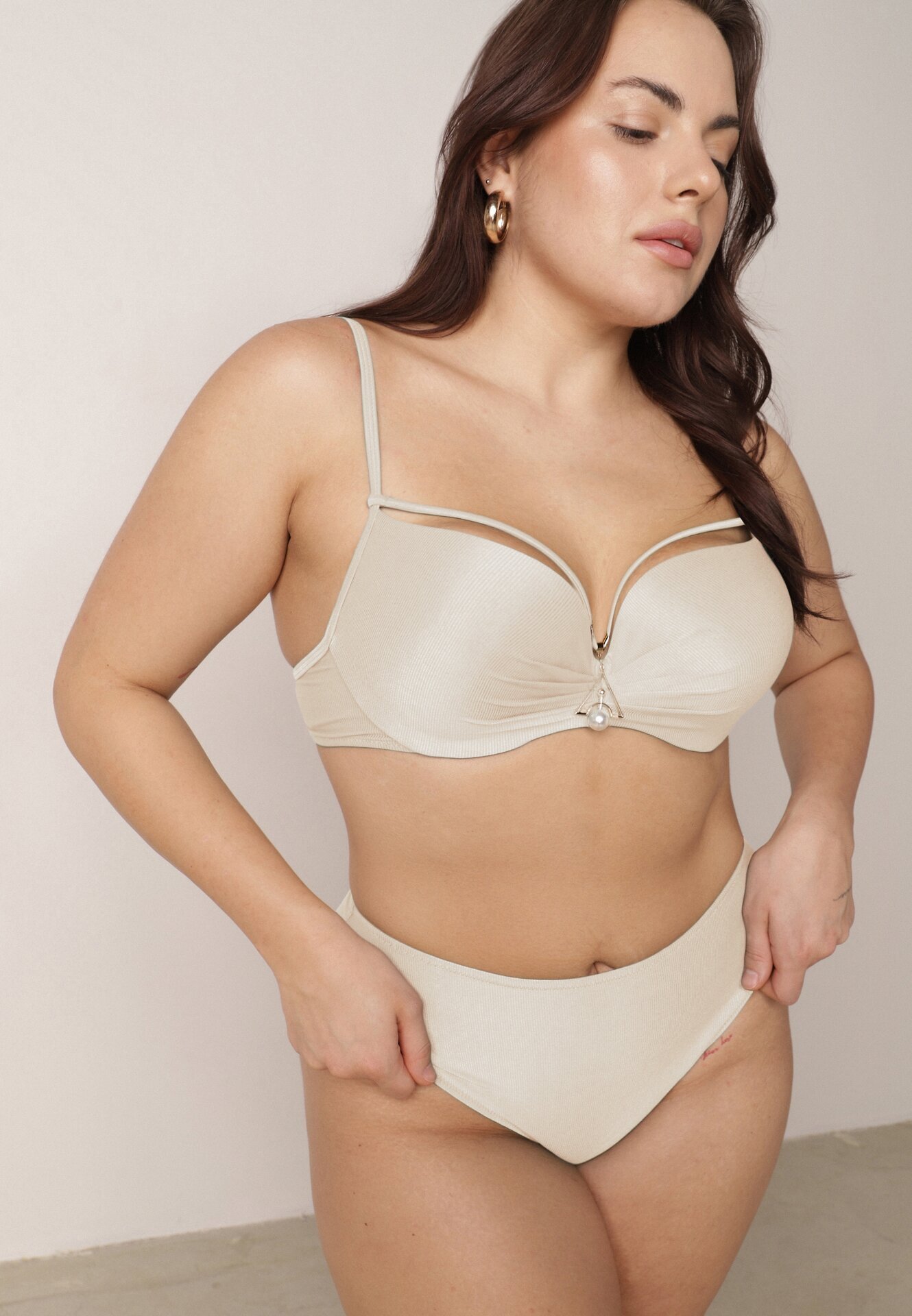 swest Costum de baie bikini Bej deschis