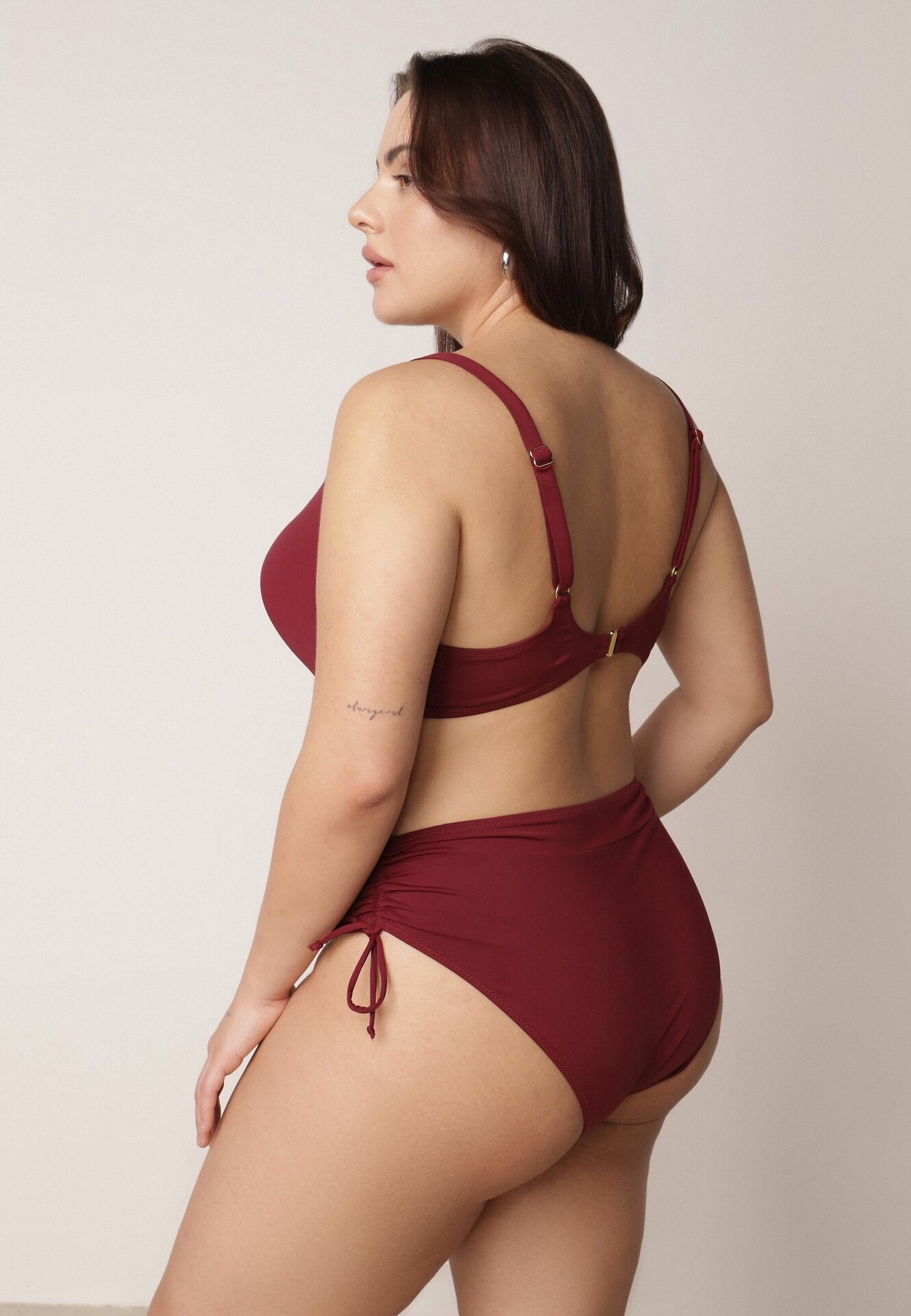 swest Costum de baie bikini Bordo