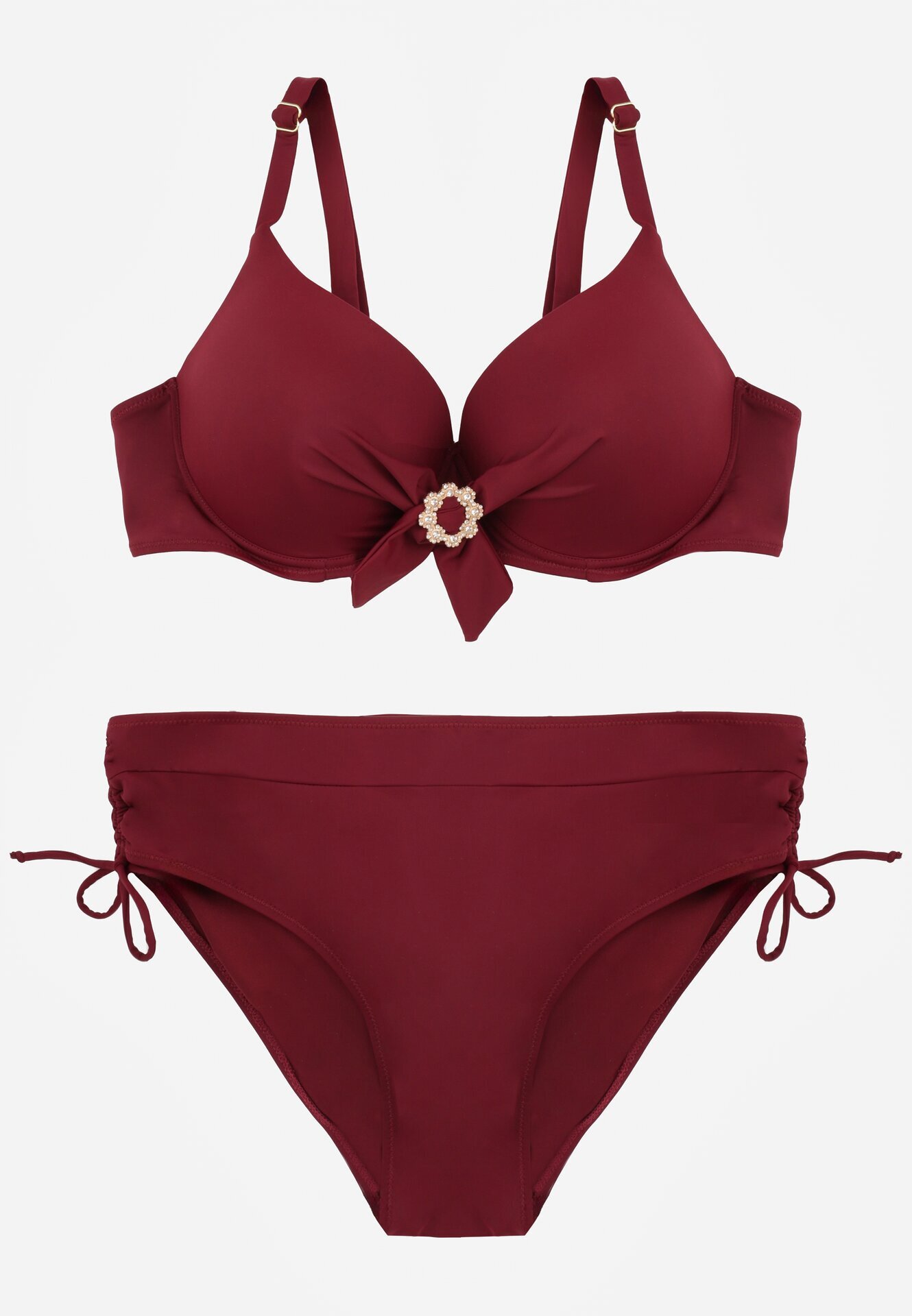 swest Costum de baie bikini Bordo
