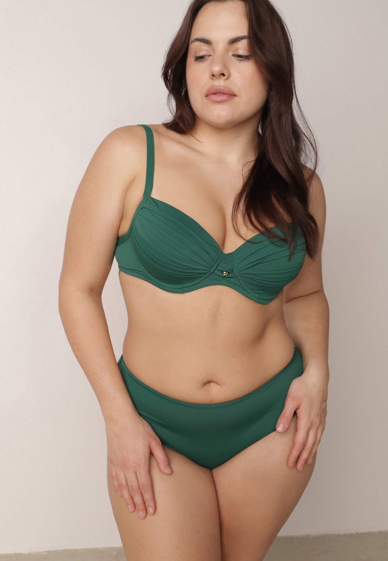 swest Costum de baie bikini Verde închis