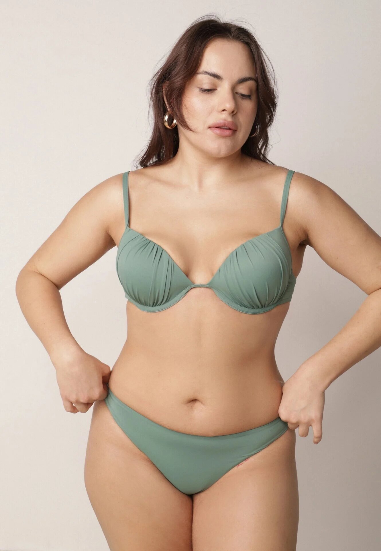 swest Costum de baie bikini Verde închis