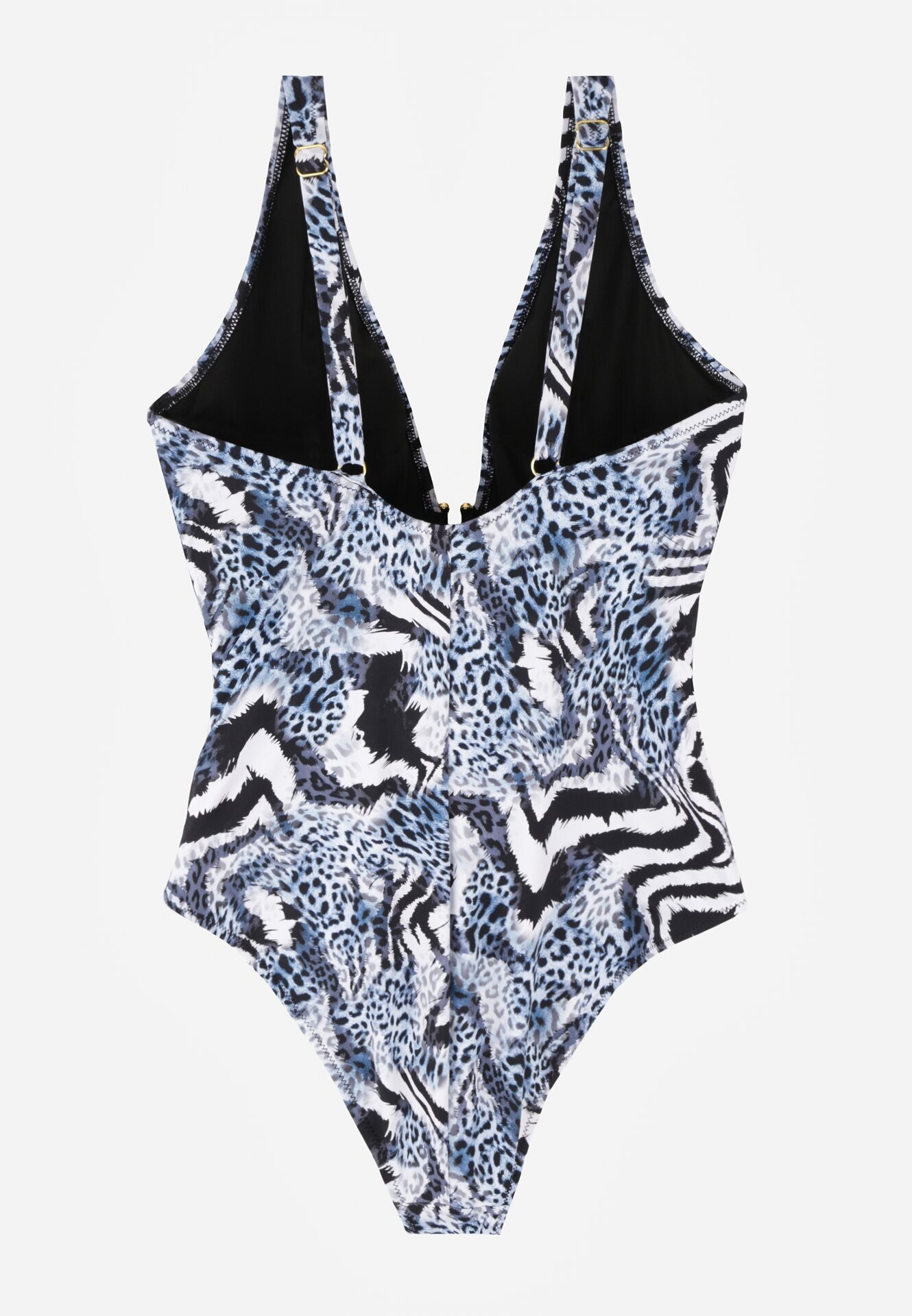 swest Costum de baie Negru cu albastru