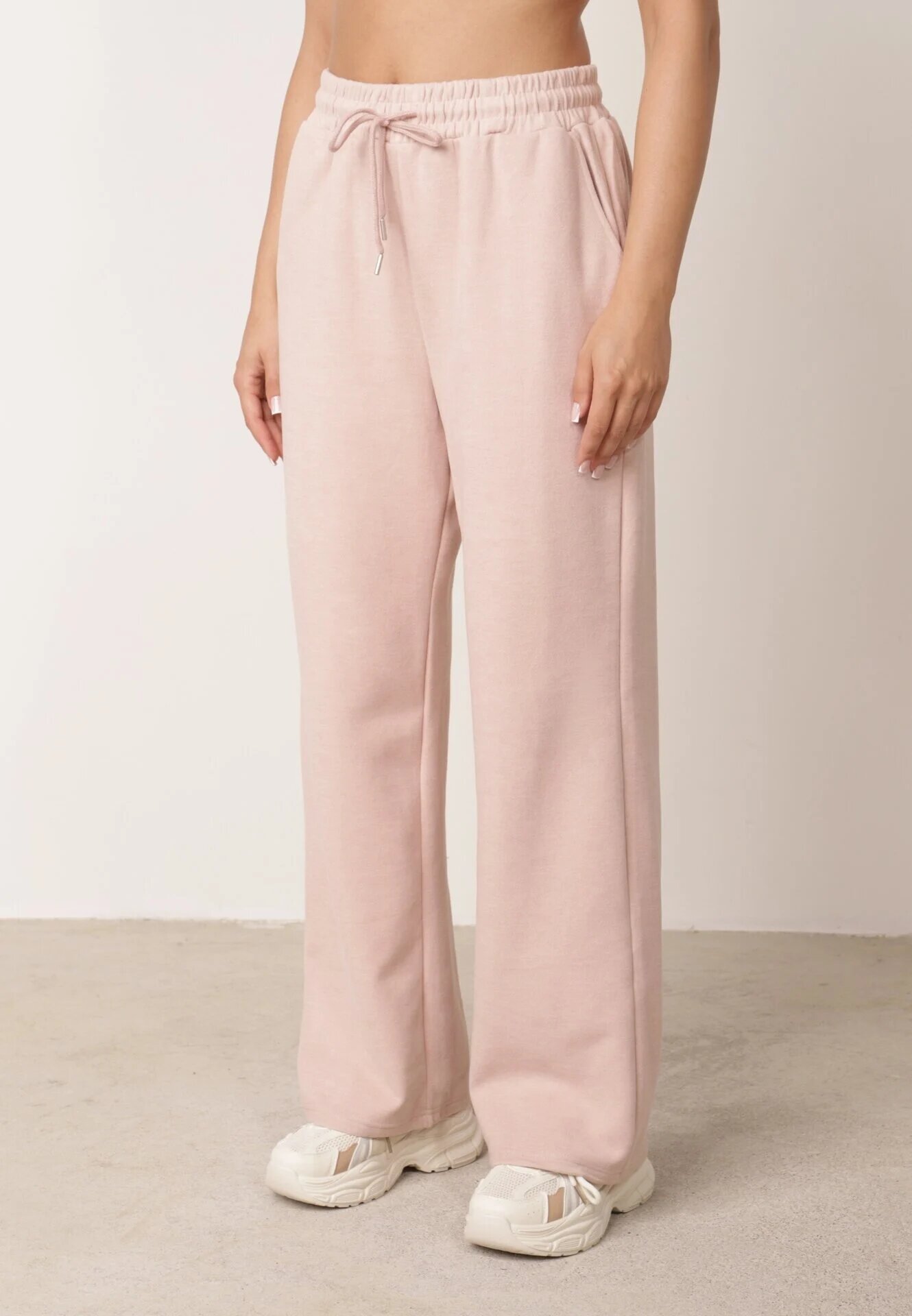 swest Set de trening cu glugă cu nasturi decorativi și pantaloni Eborissa Roz