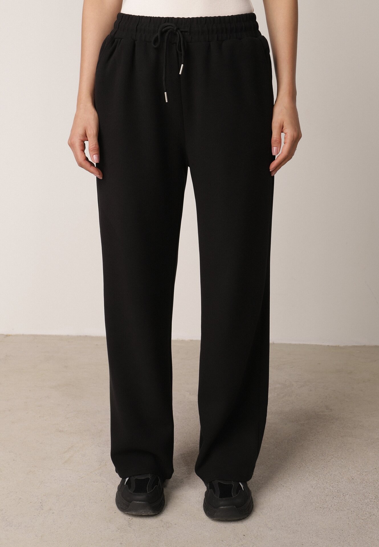 swest Set de trening hanorac cu fermoar și pantaloni largi Metters Negru