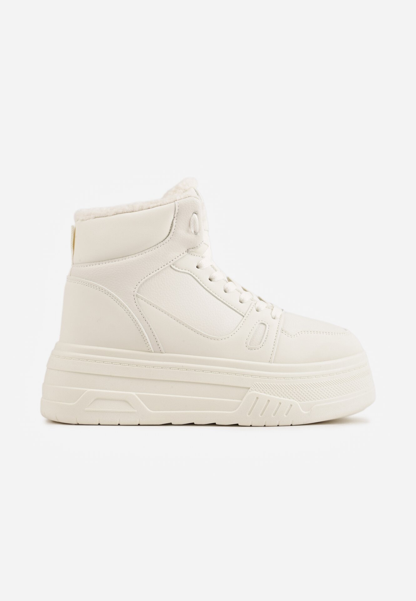 swin shoes Ghete de zăpadă în stil sneakers pe talpă groasă Fiasha Bej