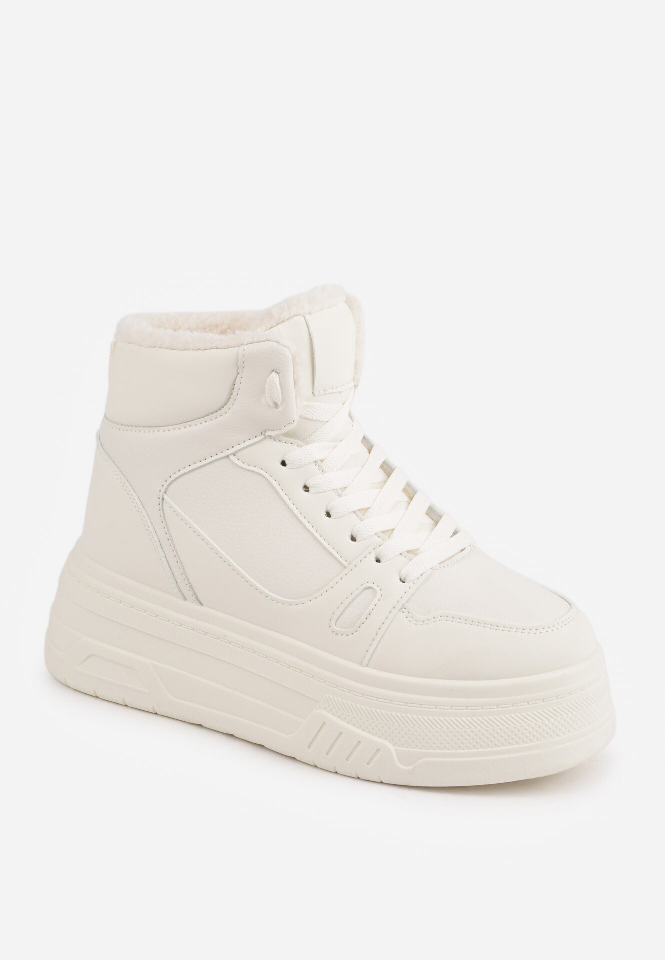 swin shoes Ghete de zăpadă în stil sneakers pe talpă groasă Fiasha Bej
