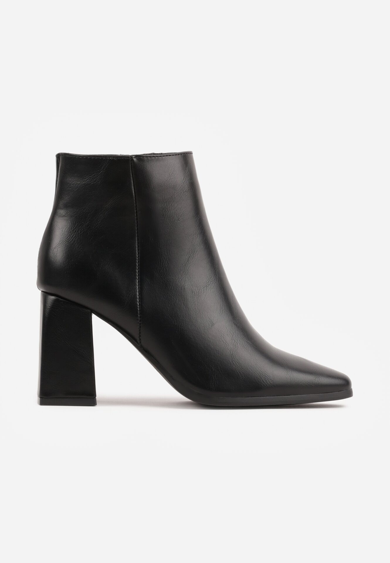 szixth june Botine Negre cu Toc în Stil Clasic Lannevra