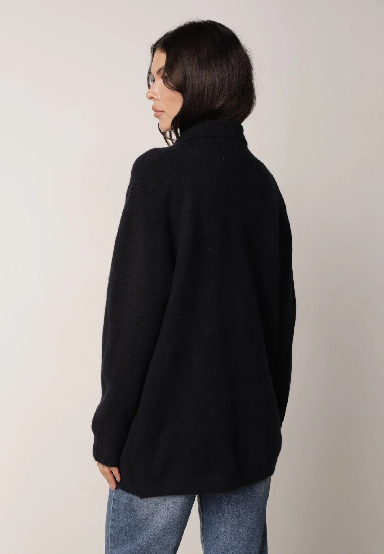 tandem Cardigan fără închidere cu buzunare fără șireturi Morcos Bleumarin